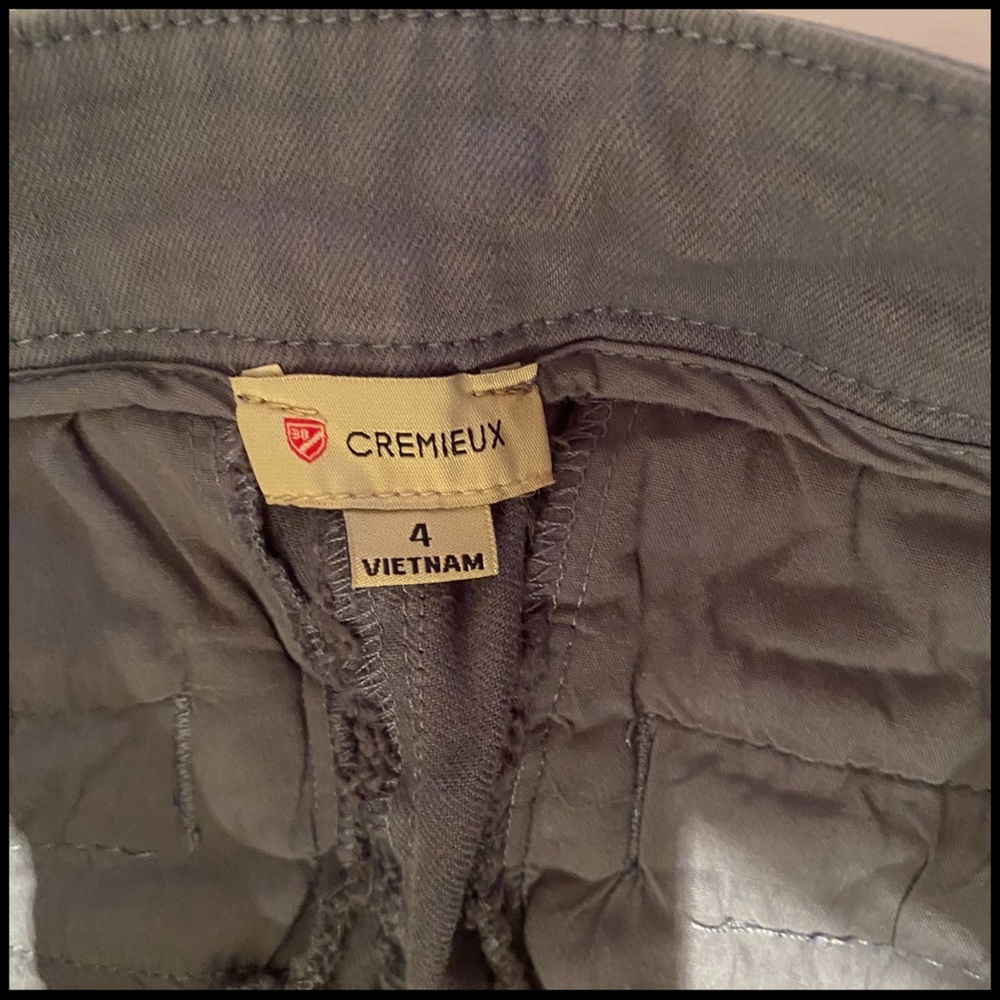 NWT CREMIEUX ASHTON GRAY FLAT FRONT CHINOS Sz  4 - Picture 7 of 8